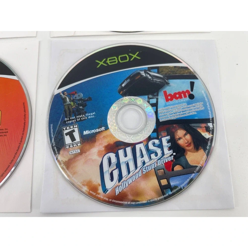 Microsoft Xbox Video Game Lot 4 Discs GTA Sonic Shadow Chase Good Used Bundle